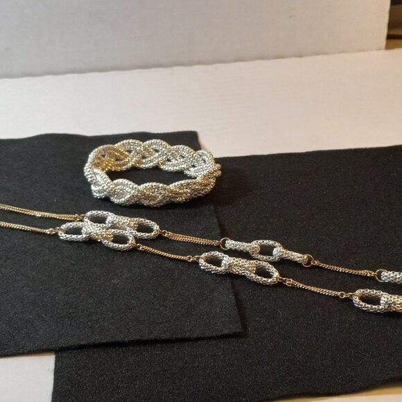 2 Colors Chain/Mesh Necklace/Bracelet - Picture 1 of 9